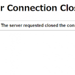 Server Connection Closed(ヤフーニュース記事を開こうとしたとき)